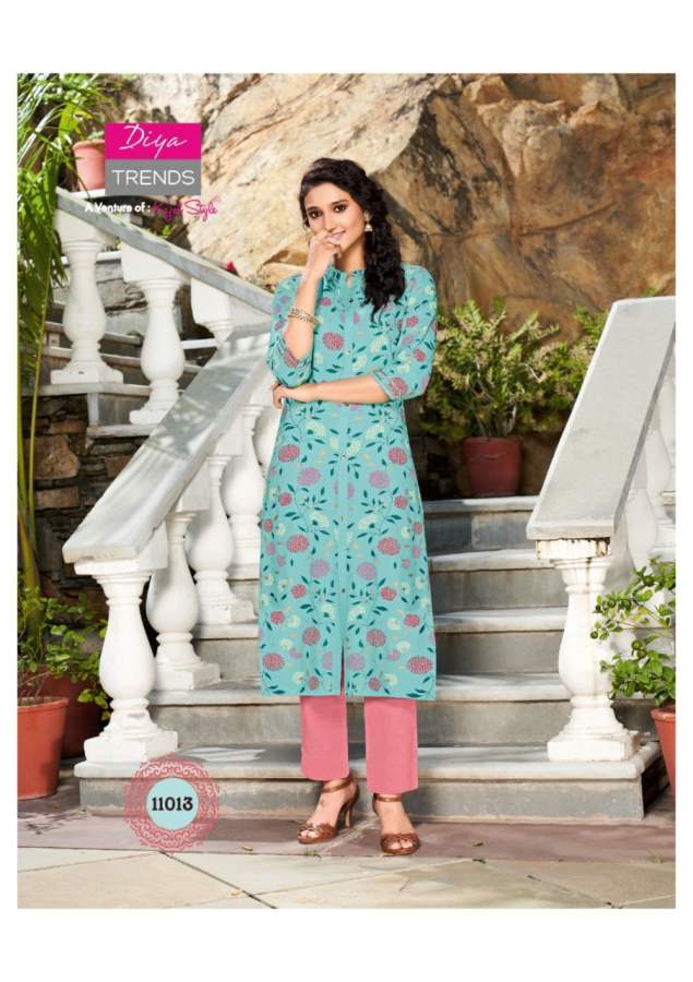 Gardencity 11 Fancy Ethnic Wear Rayon Designer Kurti Latest Collection